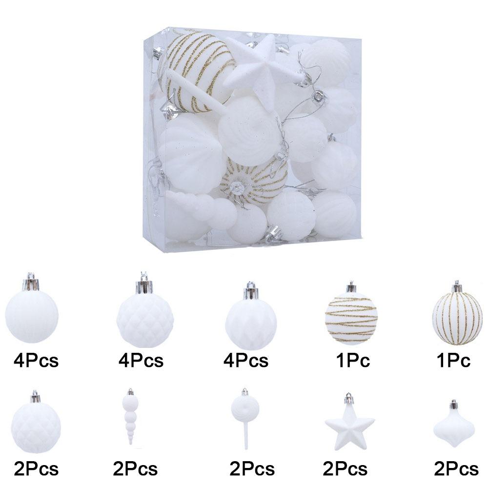 24Pcs Shatterproof Flocking Christmas Ball Reusable Christmas Tree Pendant for Home белый
24Pcs Shatterproof Flocking Christmas Ball Reusable Christmas Tree Pendant for Home белый