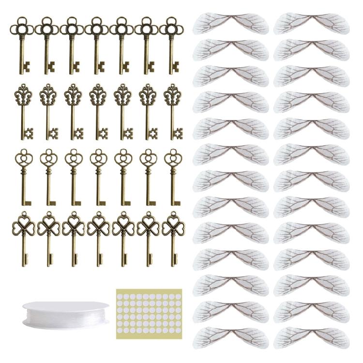 Realistic Flying for Key Charms with 28x Dragonfly Wings Skeleton Keys Decoratio 1
Realistic Flying for Key Charms with 28x Dragonfly Wings Skeleton Keys Decoratio 1