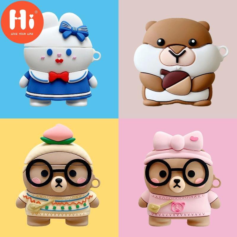 Мягкий силиконовый чехол Hi 3D с милым мультяшным медведем и кроликом для AirPods 1 2 3rd, новые Bluetooth наушники для AirPods Pro, чехол для зарядного устройства
Мягкий силиконовый чехол Hi 3D с милым мультяшным медведем и кроликом для AirPods 1 2 3rd, новые Bluetooth наушники для AirPods Pro, чехол для зарядного устройства