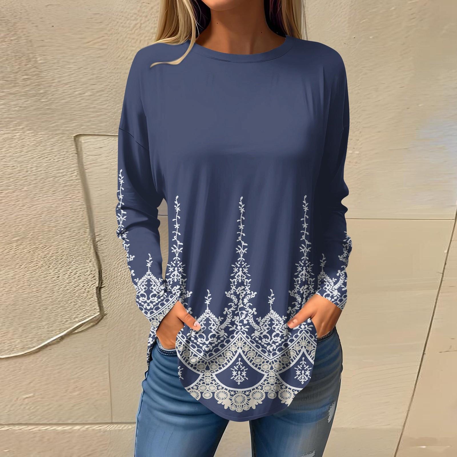 Футболки для женщин, осенние повседневные рубашки с длинными рукавами, толстовка с ретро-принтом, топ, пуловер S
Футболки для женщин, осенние повседневные рубашки с длинными рукавами, толстовка с ретро-принтом, топ, пуловер S