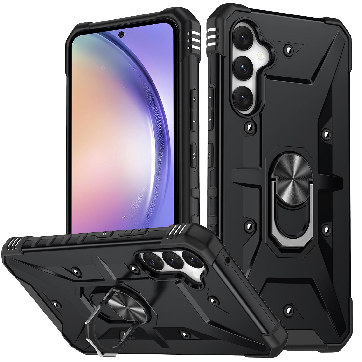 For Samsung Galaxy A54 5G PC+TPU Drop Protective Cover Ring Kickstand Mobile Phone Case Black
For Samsung Galaxy A54 5G PC+TPU Drop Protective Cover Ring Kickstand Mobile Phone Case Black