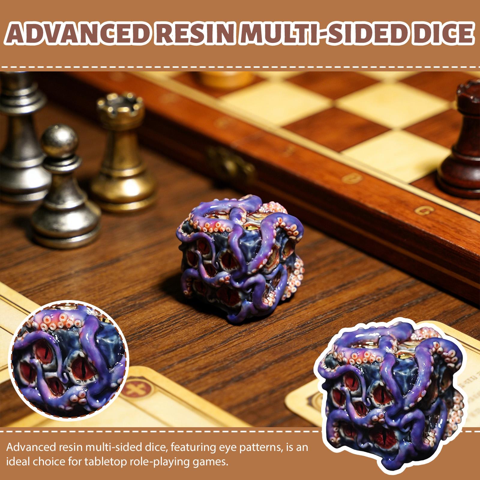 Premium Resin Polyhedral Dice With Eye, Ideal For Tabletop RPGs One Size
Premium Resin Polyhedral Dice With Eye, Ideal For Tabletop RPGs One Size