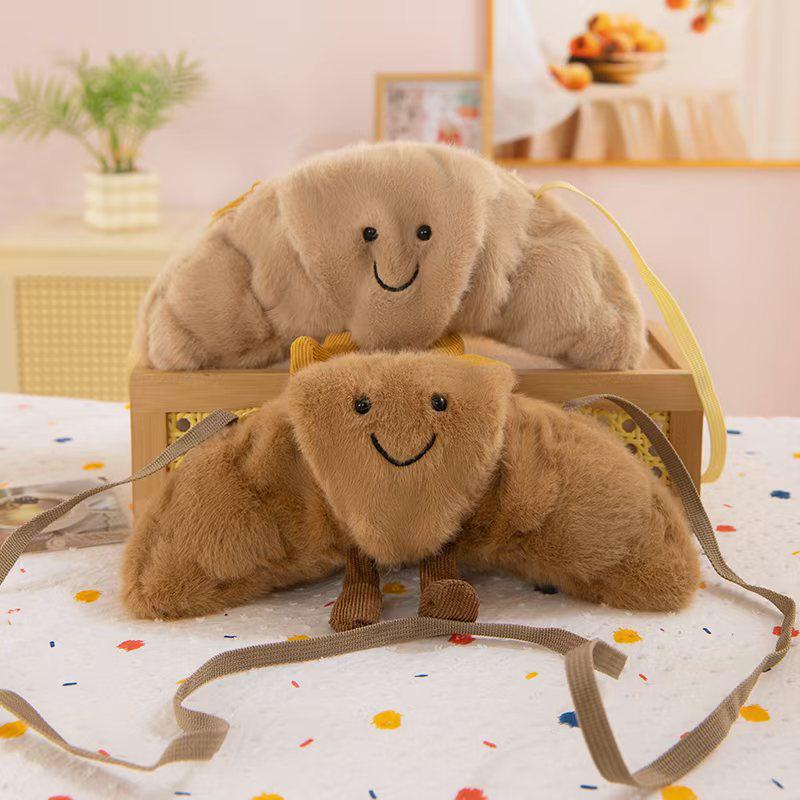 Cute Croissant Plush Crossbody Bag - Fashionable Foodie Doll Gift 20 cm темно-коричневого
Cute Croissant Plush Crossbody Bag - Fashionable Foodie Doll Gift 20 cm темно-коричневого