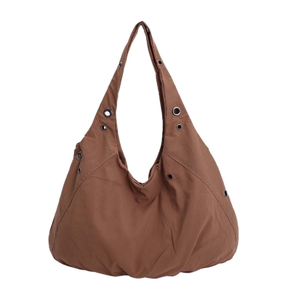 Large Capacity Eyelet Tote Vest Bag Lightweight Anti-splash Water Solid Color Nylon Handbag Underarm Pouch Commuting Pouch кавовий
Large Capacity Eyelet Tote Vest Bag Lightweight Anti-splash Water Solid Color Nylon Handbag Underarm Pouch Commuting Pouch кавовий