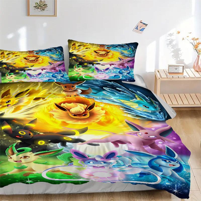 3pcs Pokémon Evolution Bedding Set. Soft and Comfortable with No Core Included (1x Duvet Cover + 2x Pillow Covers) yy251010147 135x200cm
3pcs Pokémon Evolution Bedding Set. Soft and Comfortable with No Core Included (1x Duvet Cover + 2x Pillow Covers) yy251010147 135x200cm