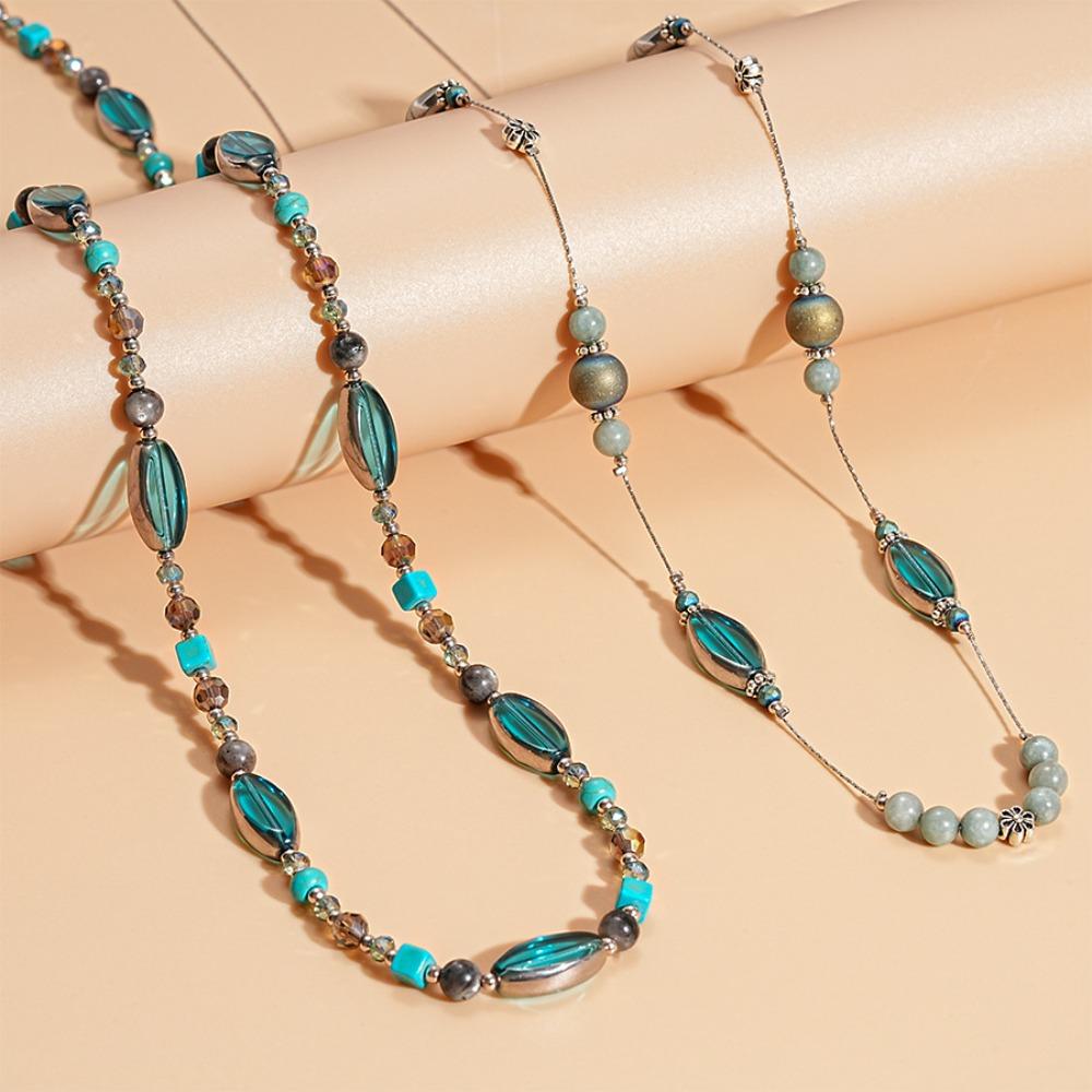 Jewelry Accessories Turquoises Beaded Necklace Sweater Chain Bohemian Choker Party StyleB
Jewelry Accessories Turquoises Beaded Necklace Sweater Chain Bohemian Choker Party StyleB