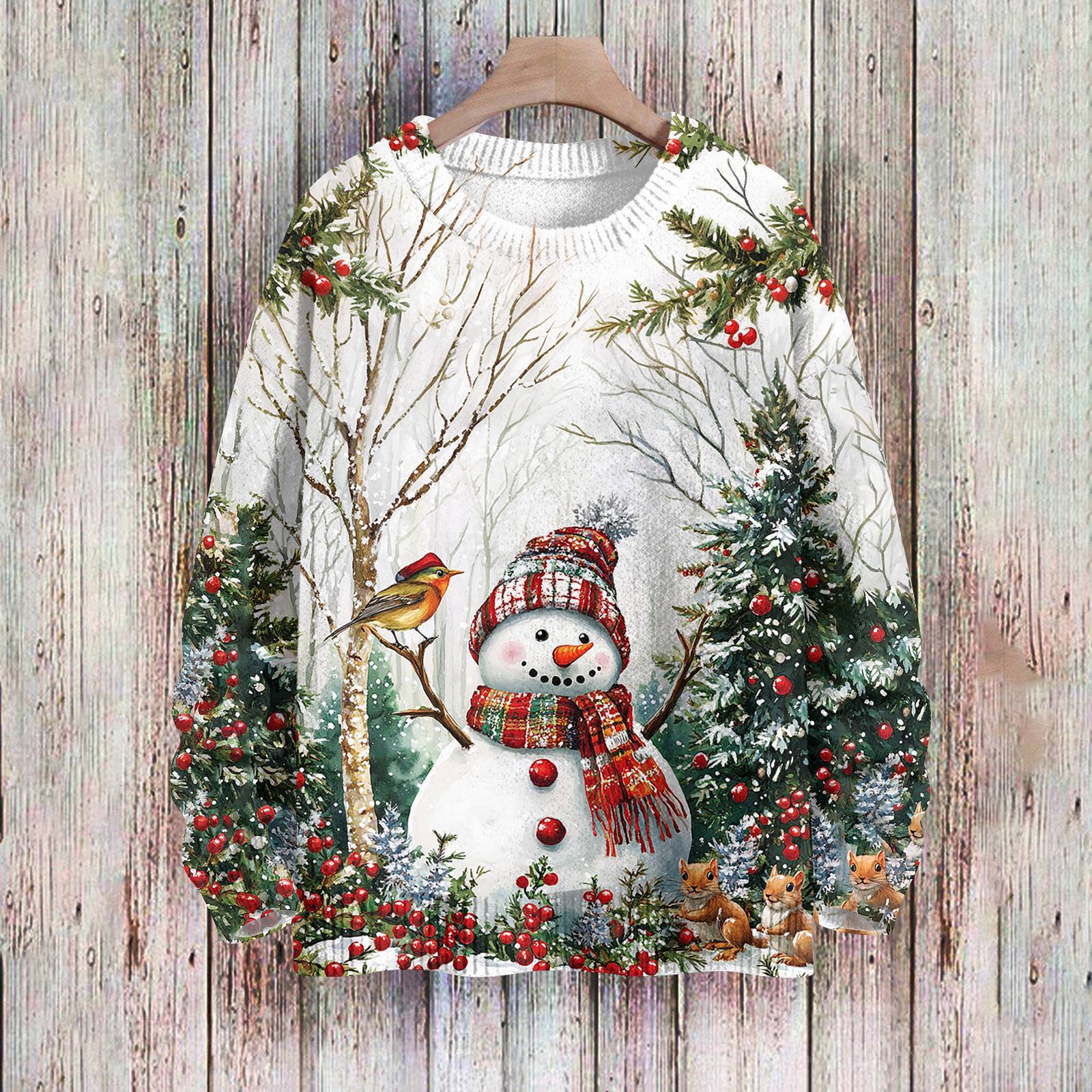 Рождественские толстовки для женщин Вязаный свитер Милая рубашка Осенний свитер с круглым вырезом Топы XXL
Рождественские толстовки для женщин Вязаный свитер Милая рубашка Осенний свитер с круглым вырезом Топы XXL