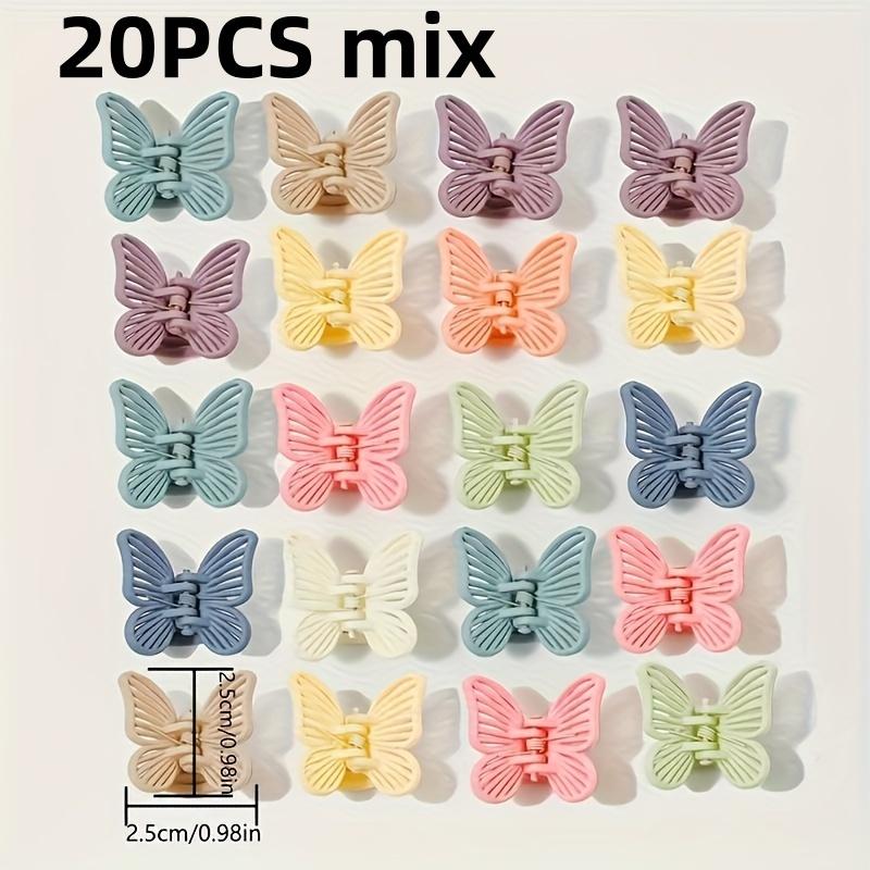 20pcs Assorted Macaron Butterfly & Square Hair Clips, Random Color, Plastic, Basic Style, Cosmetic Hair Styling Accessories 20pcs
20pcs Assorted Macaron Butterfly & Square Hair Clips, Random Color, Plastic, Basic Style, Cosmetic Hair Styling Accessories 20pcs