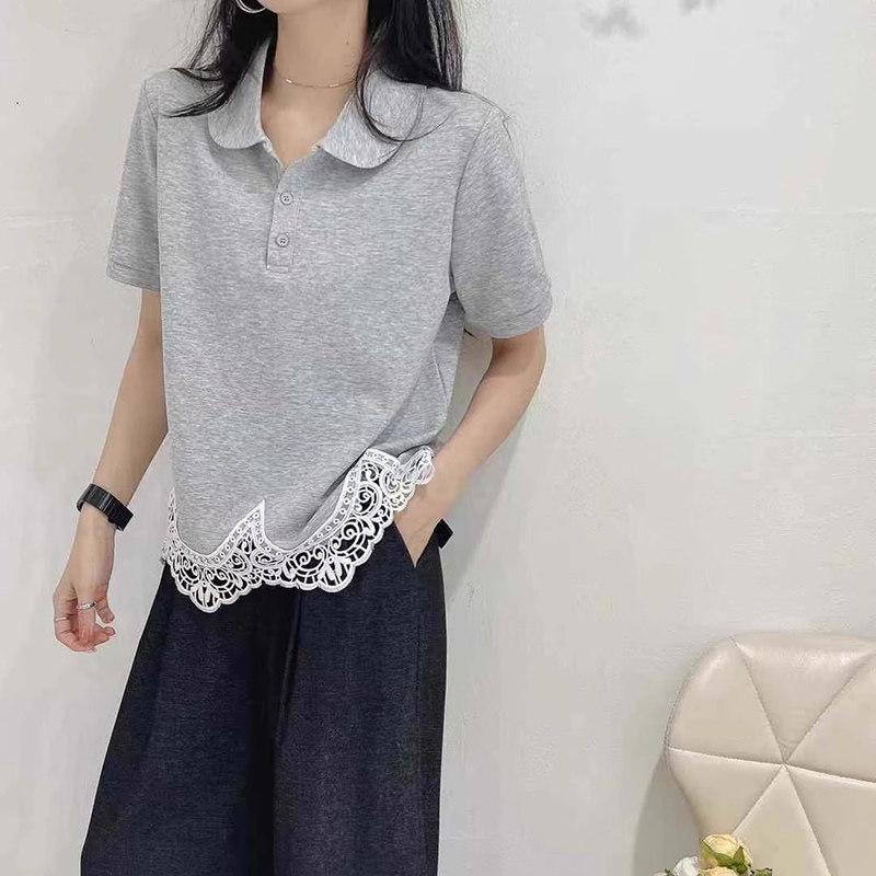 Korean-Style Women s Polo T-Shirt with Lace Hem - Summer 2026 Fashion 2XL серый
Korean-Style Women s Polo T-Shirt with Lace Hem - Summer 2026 Fashion 2XL серый