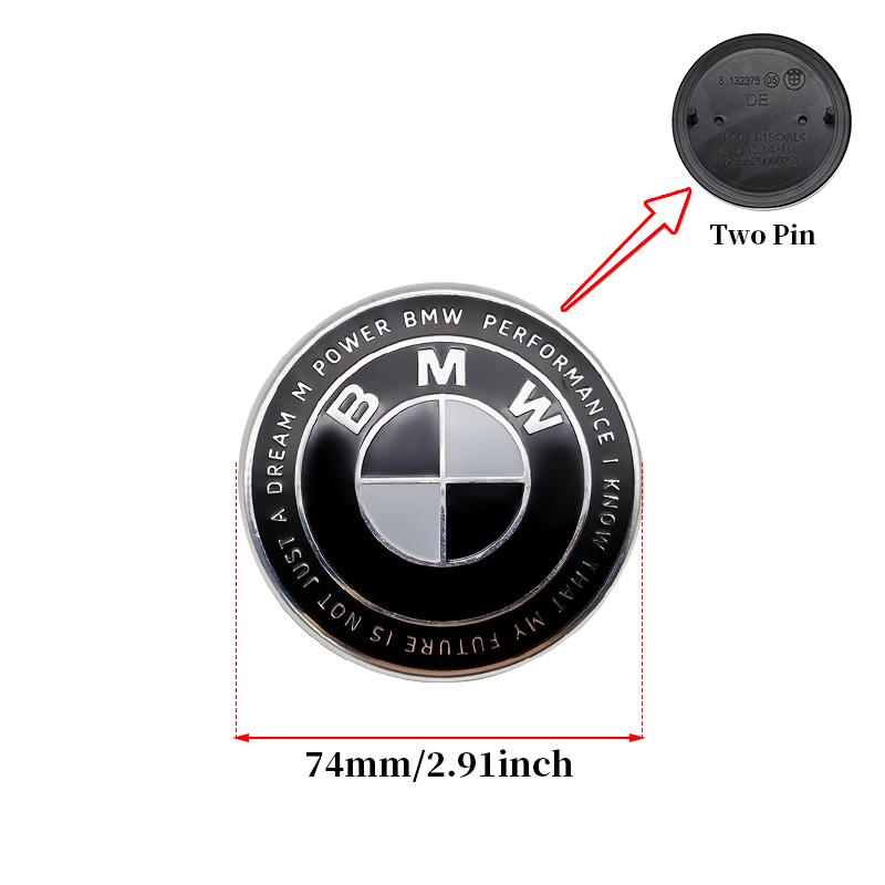 Competition Black White Emblem Set for BMW Hood Trunk Wheel Steering Badge 7Pcs 74m 82mm 68mm 56mm Universal 2-Pin 3-Pin Clips
Competition Black White Emblem Set for BMW Hood Trunk Wheel Steering Badge 7Pcs 74m 82mm 68mm 56mm Universal 2-Pin 3-Pin Clips