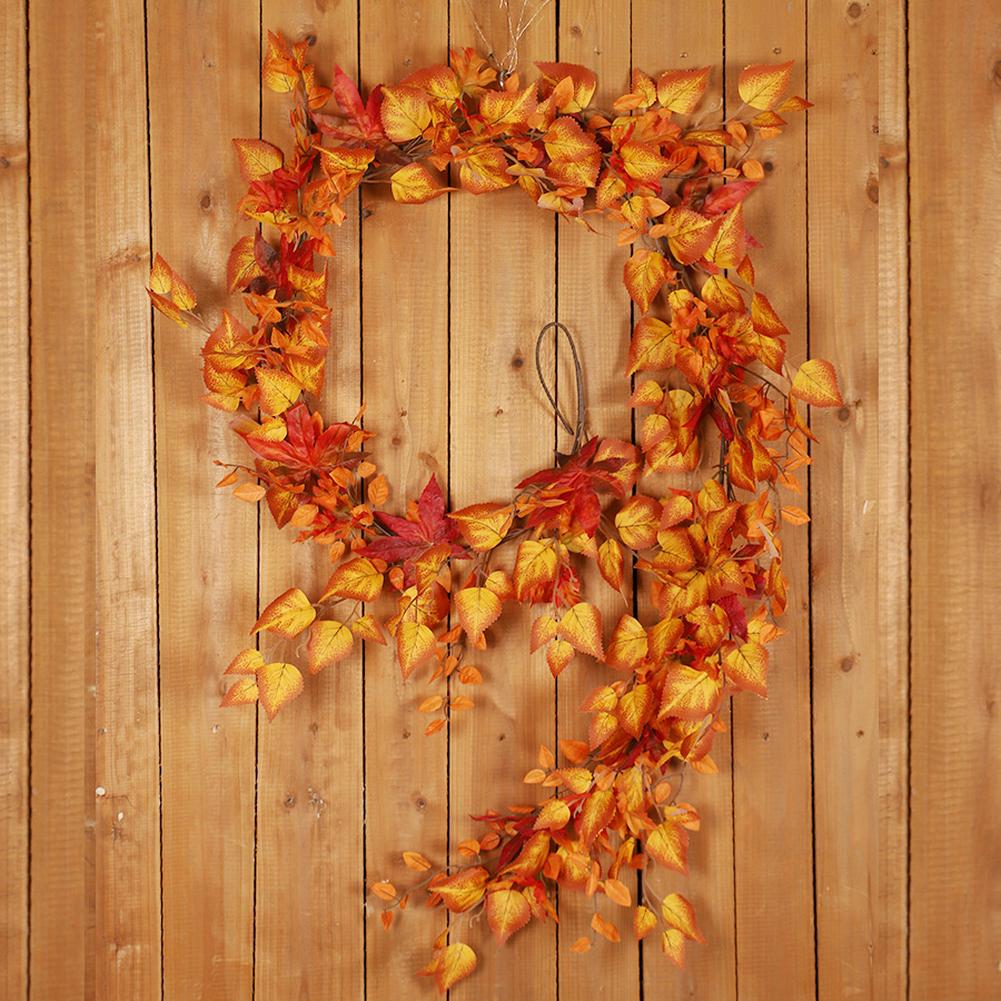 Fall Garland Maple Leaves, 5.9Ft Artificial Maple Leaf Autumn Garland, Hanging Fall Leaves Vines For Thanksgiving Halloween Indoor Outdoor Fall Decor As shown #1
Fall Garland Maple Leaves, 5.9Ft Artificial Maple Leaf Autumn Garland, Hanging Fall Leaves Vines For Thanksgiving Halloween Indoor Outdoor Fall Decor As shown #1