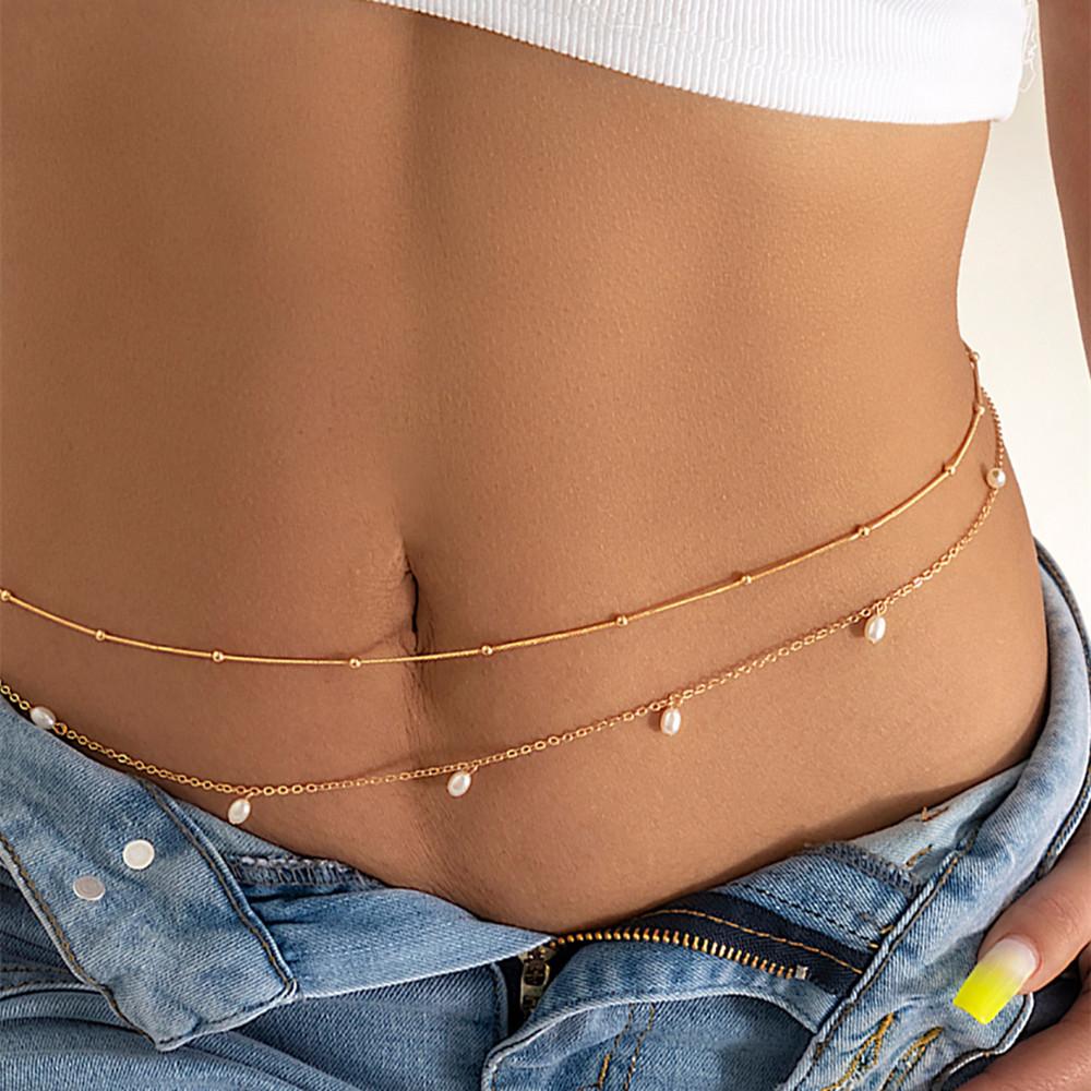 DIEZI Vintage Gold Silver Color Pearl Tassel Beads Belly Snake Chain Waist Belly Chain Fashion Body Chains Women Body Jewelry золотой
DIEZI Vintage Gold Silver Color Pearl Tassel Beads Belly Snake Chain Waist Belly Chain Fashion Body Chains Women Body Jewelry золотой