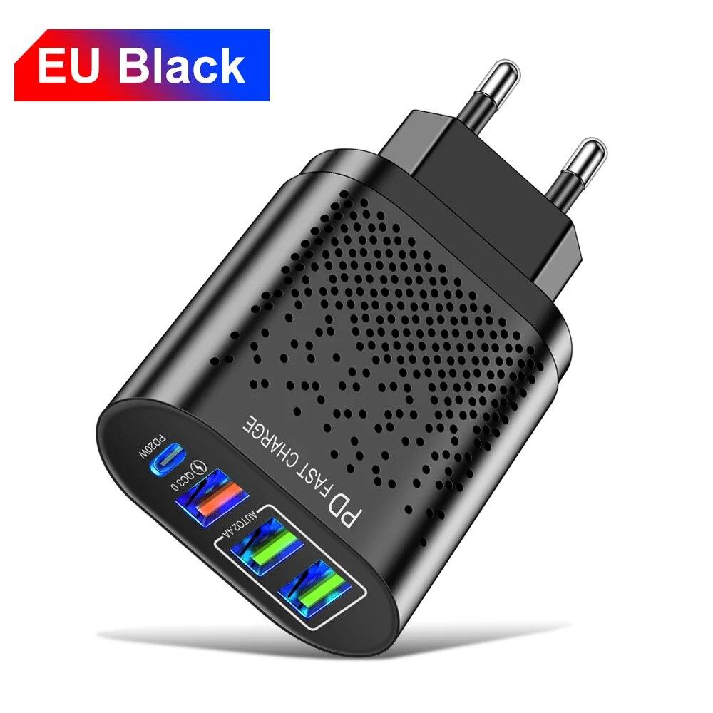 Быстрое зарядное устройство USB Type C, быстрая зарядка 20 Вт QC3.0 PD3.0 EU KR, зарядное устройство, адаптер для iPhone 15, зарядное устройство для ноутбука EU plug чёрный
Быстрое зарядное устройство USB Type C, быстрая зарядка 20 Вт QC3.0 PD3.0 EU KR, зарядное устройство, адаптер для iPhone 15, зарядное устройство для ноутбука EU plug чёрный