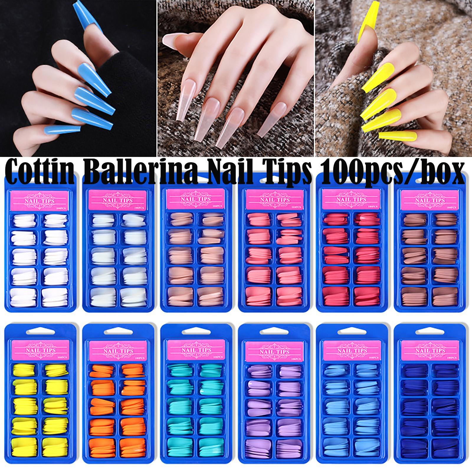 100pcs Длинные поддельные ногти Полный Обложка Ложный ногти Гроб Советы Балерина искусство маникюр
100pcs Длинные поддельные ногти Полный Обложка Ложный ногти Гроб Советы Балерина искусство маникюр