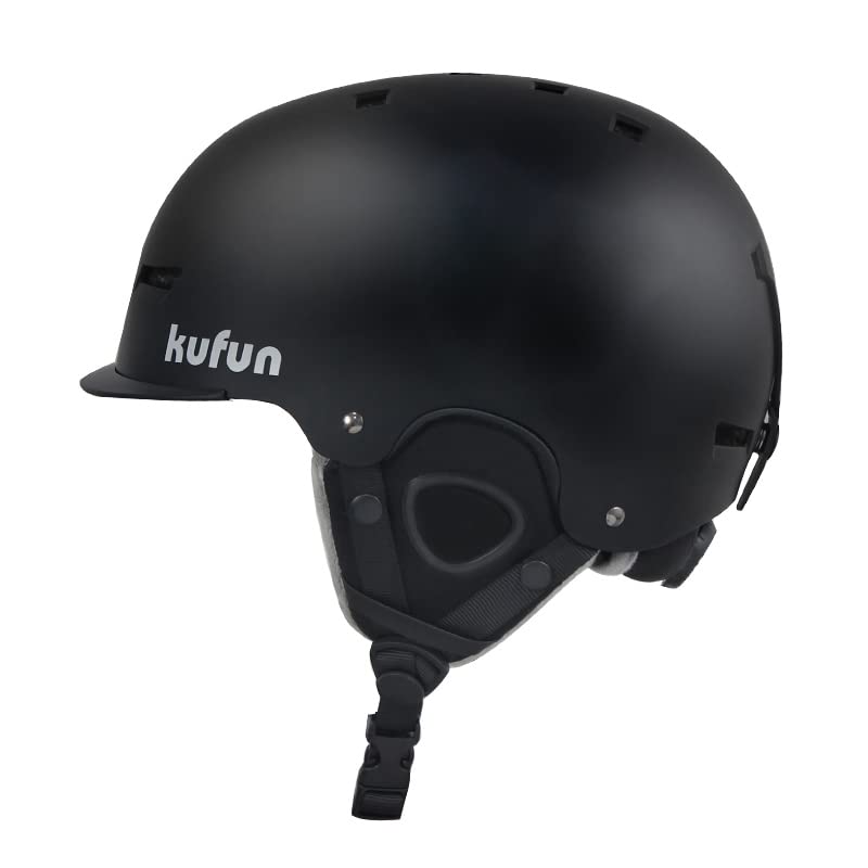 kufun Ski Helmet, Snowboard Helmet for Kids, Adults, Men, Juniors, and Women, with Visor and Adjustable Dial Size (Black - D, M (55-58cm))
kufun Ski Helmet, Snowboard Helmet for Kids, Adults, Men, Juniors, and Women, with Visor and Adjustable Dial Size (Black - D, M (55-58cm))