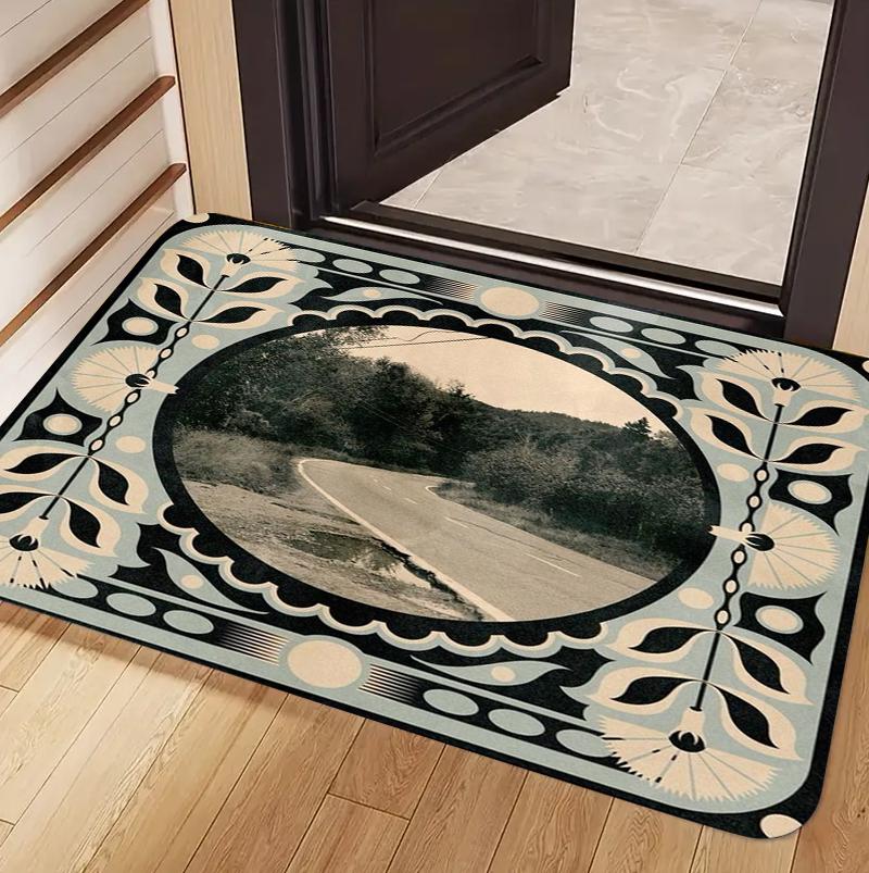 Modern Simple Retro Scenic Floral Border Doormat Non-Slip Wear-Resistant Soft Sound-Absorbent Dustproof for Entrance Door 40x60cm
Modern Simple Retro Scenic Floral Border Doormat Non-Slip Wear-Resistant Soft Sound-Absorbent Dustproof for Entrance Door 40x60cm