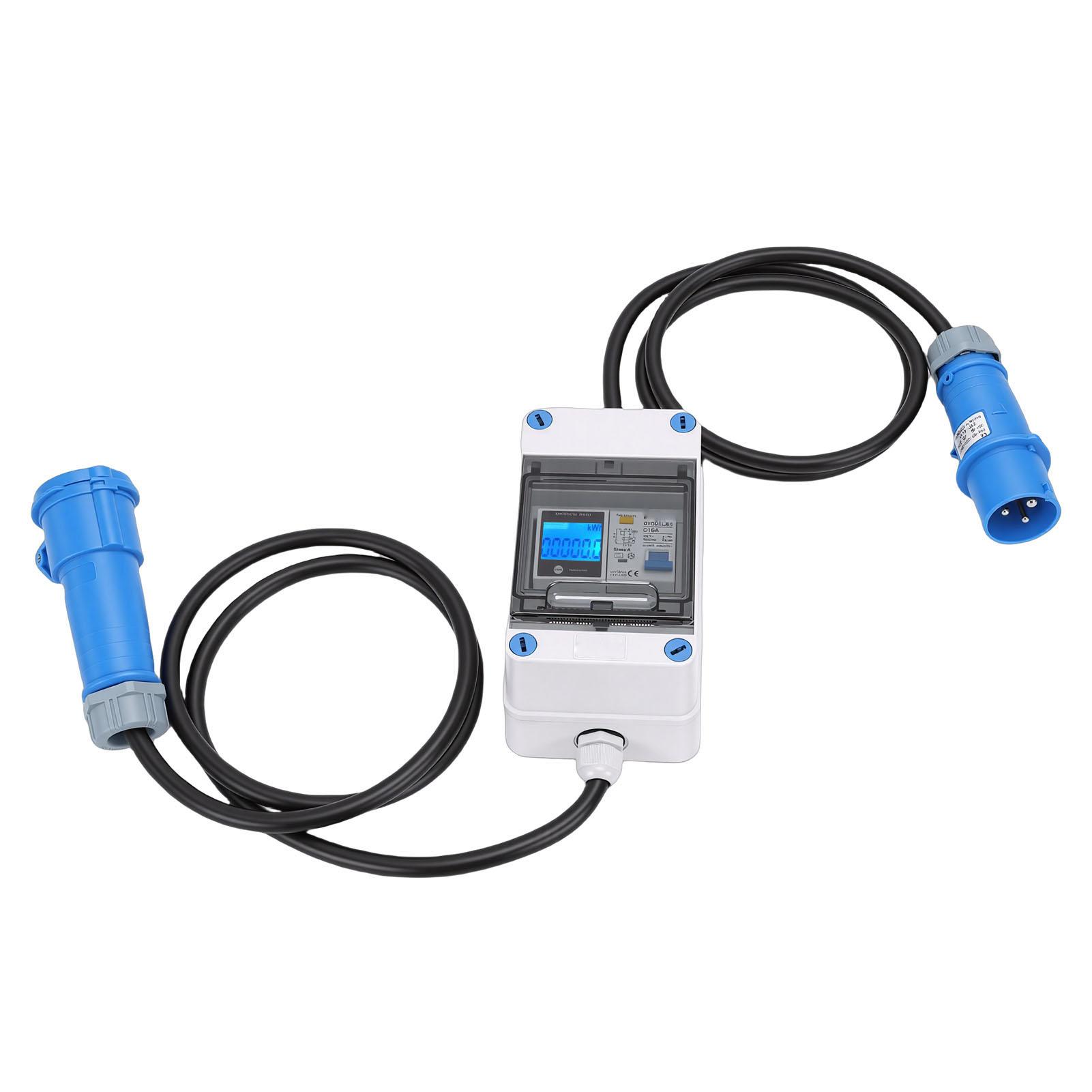 Mobile Digital Electricity Meter 16A Intermediate Meter Power Outdoor KWH Meter with CEE Plug 1P N Leakage Protector 1. Cable for RV Home
Mobile Digital Electricity Meter 16A Intermediate Meter Power Outdoor KWH Meter with CEE Plug 1P N Leakage Protector 1. Cable for RV Home