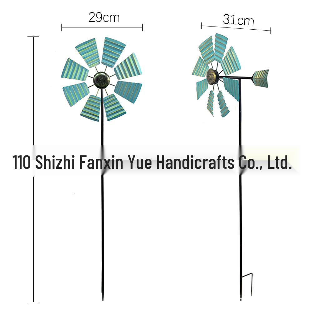Wrought Iron Rotating Windmill Lawn Decoration for Garden or Courtyard
Wrought Iron Rotating Windmill Lawn Decoration for Garden or Courtyard