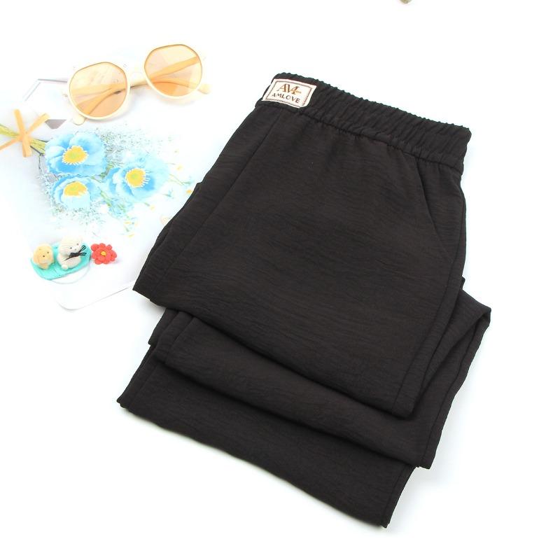 Summer new middle-aged and old elastic waist straight-leg pants women s high waist and thin loose casual versatile drape wide-leg pants 3XL (85-57.5 kg чёрный
Summer new middle-aged and old elastic waist straight-leg pants women s high waist and thin loose casual versatile drape wide-leg pants 3XL (85-57.5 kg чёрный