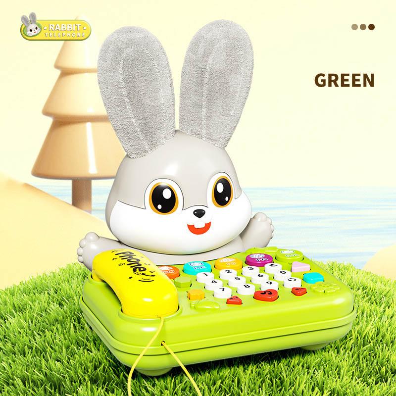 Baby Puzzle Sound Light Cute Rabbit Telephone Volume Adjustable Storytelling Singing Kids Enlightenment Early Education Machine зелений
Baby Puzzle Sound Light Cute Rabbit Telephone Volume Adjustable Storytelling Singing Kids Enlightenment Early Education Machine зелений