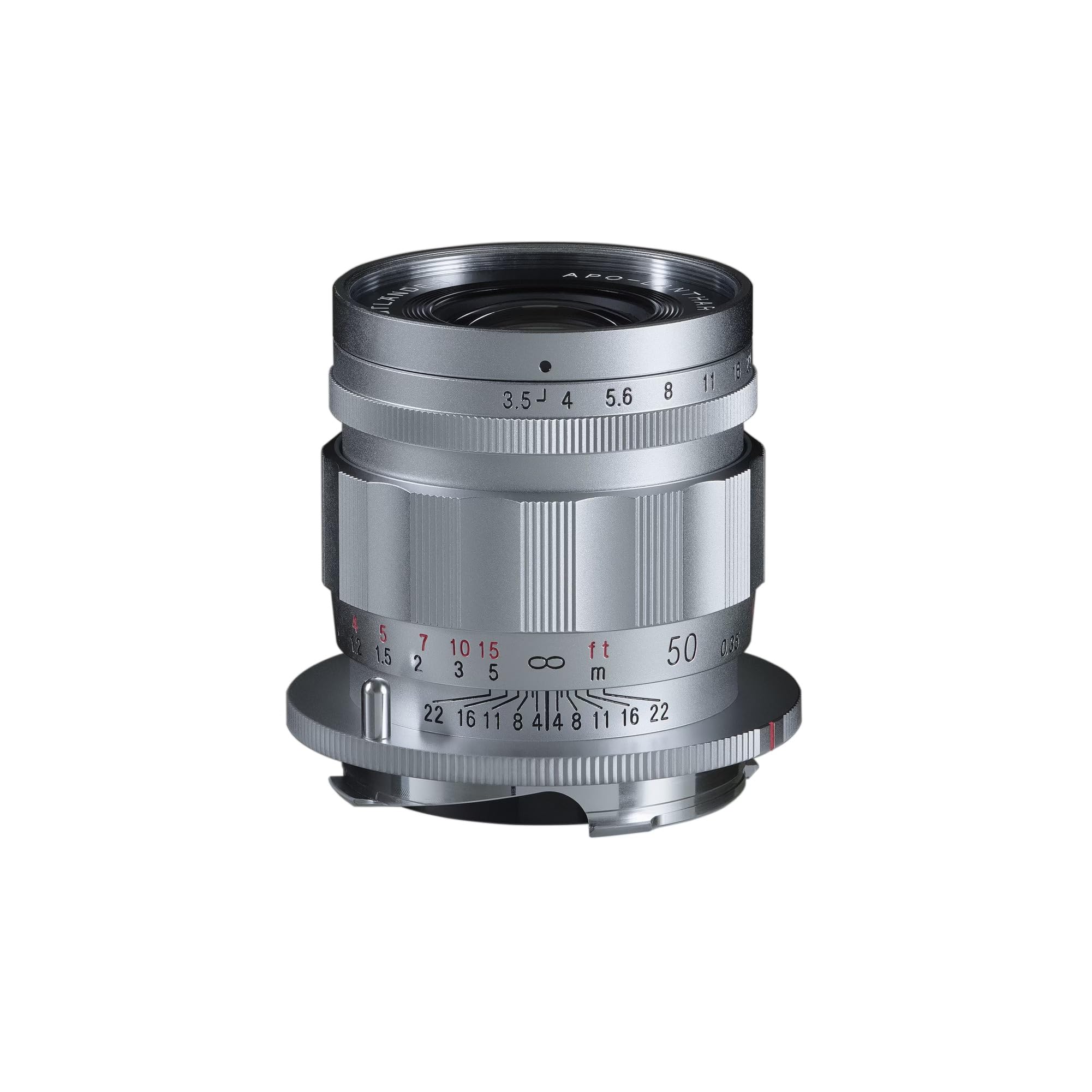 Voigtlander 50mm VM Type II Silver Single Focus Standard Lens Manual Focus Leica M Mount Compatible Interchangeable Lens APO-LANTHAR F3.5 срібний
Voigtlander 50mm VM Type II Silver Single Focus Standard Lens Manual Focus Leica M Mount Compatible Interchangeable Lens APO-LANTHAR F3.5 срібний