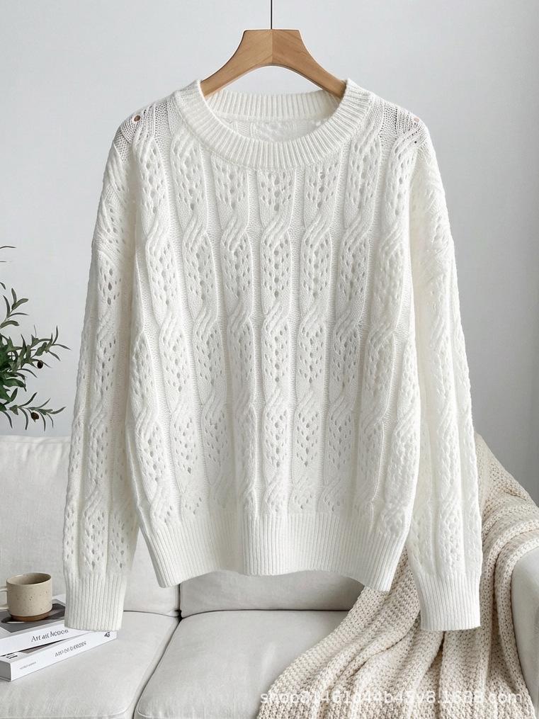 Women s Plus Size Mohair Knit Pullover – Versatile Loose Hollow Design for Spring and Autumn L брудно-білий
Women s Plus Size Mohair Knit Pullover – Versatile Loose Hollow Design for Spring and Autumn L брудно-білий