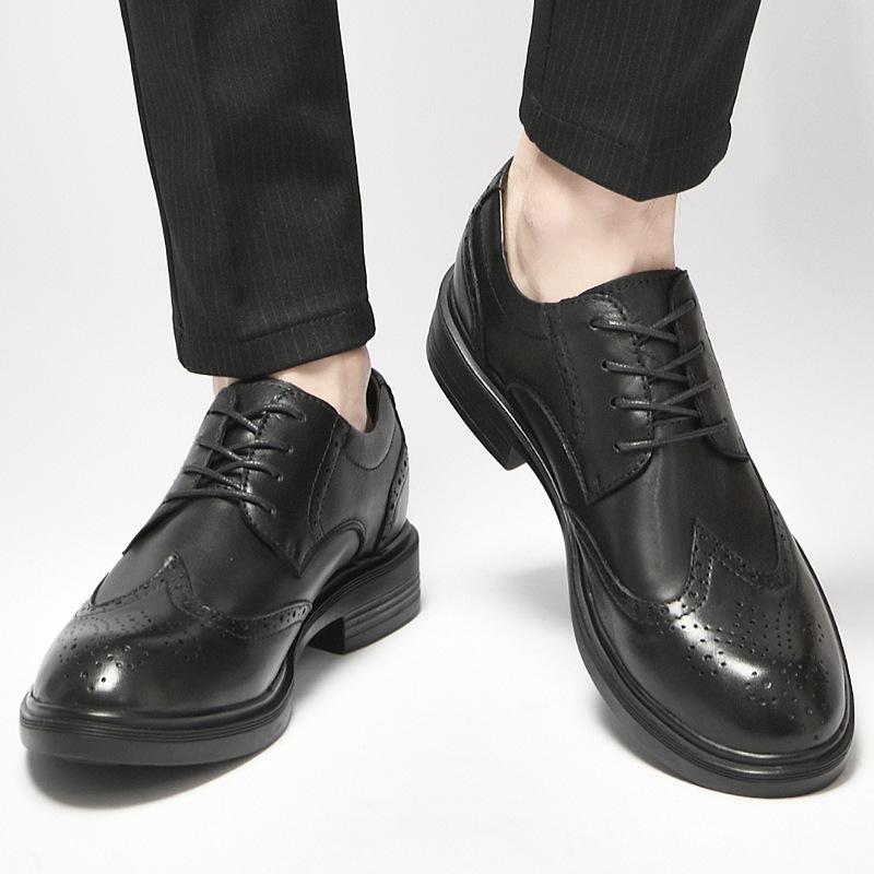 Men s Brock Carved Dress Men s Shoes Business Derby Shoes Leather Versatile Leather Shoes Trendy Shoes 36 чорний
Men s Brock Carved Dress Men s Shoes Business Derby Shoes Leather Versatile Leather Shoes Trendy Shoes 36 чорний