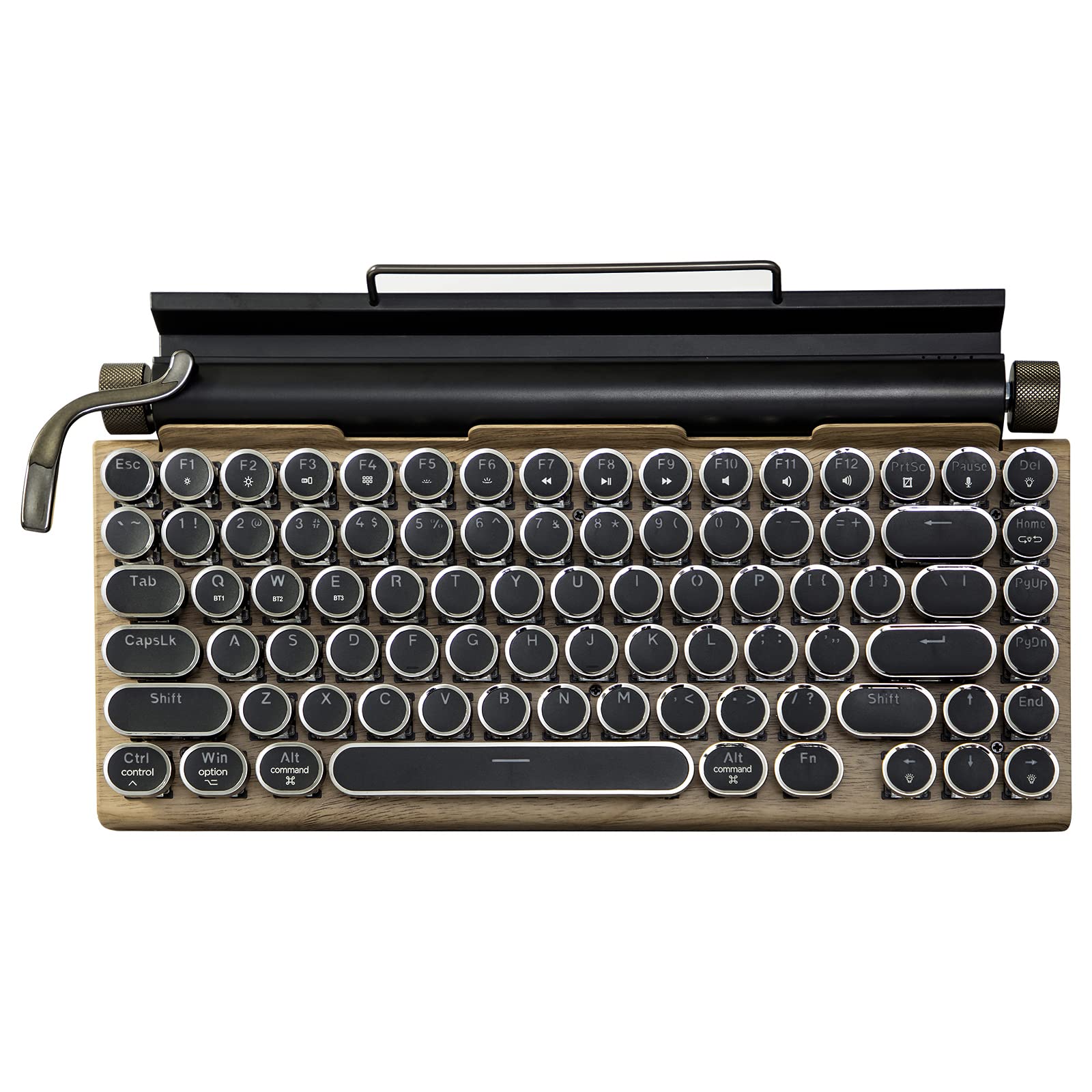 Тип друкарської машинки Ретро Механічна клавіатура Світлодіодне підсвічування 83 клавіші Bluetooth Blue Axis Водонепроникний і пилонепроникний Сумісний із For Anti-Collision 5.0
Тип друкарської машинки Ретро Механічна клавіатура Світлодіодне підсвічування 83 клавіші Bluetooth Blue Axis Водонепроникний і пилонепроникний Сумісний із For Anti-Collision 5.0