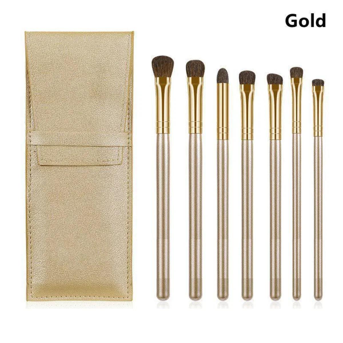 7pcs Makeup brush Set Women s Eye Makeup brush Horse Tail Eye Makeup brush Wood Handle Makeup Tool eye shadow Eyebrow Brush золотой
7pcs Makeup brush Set Women s Eye Makeup brush Horse Tail Eye Makeup brush Wood Handle Makeup Tool eye shadow Eyebrow Brush золотой