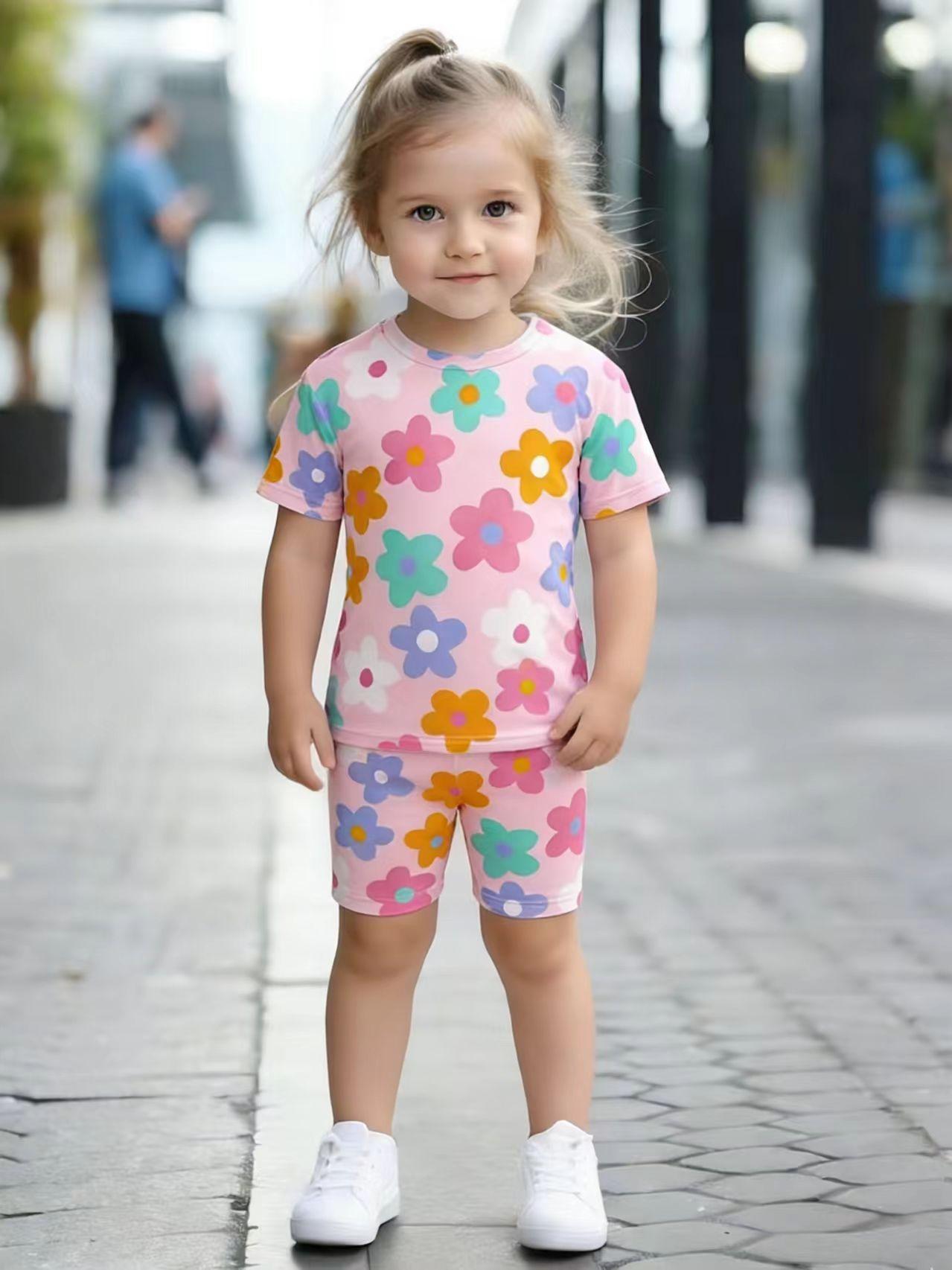 Toddler Girls Cute Colorful Floral 2-Piece Outfit, Summer Pink Flower Clothes for Kids, Perfect for Playwear & Outdoor DD125-17-1-2Y розовый
Toddler Girls Cute Colorful Floral 2-Piece Outfit, Summer Pink Flower Clothes for Kids, Perfect for Playwear & Outdoor DD125-17-1-2Y розовый