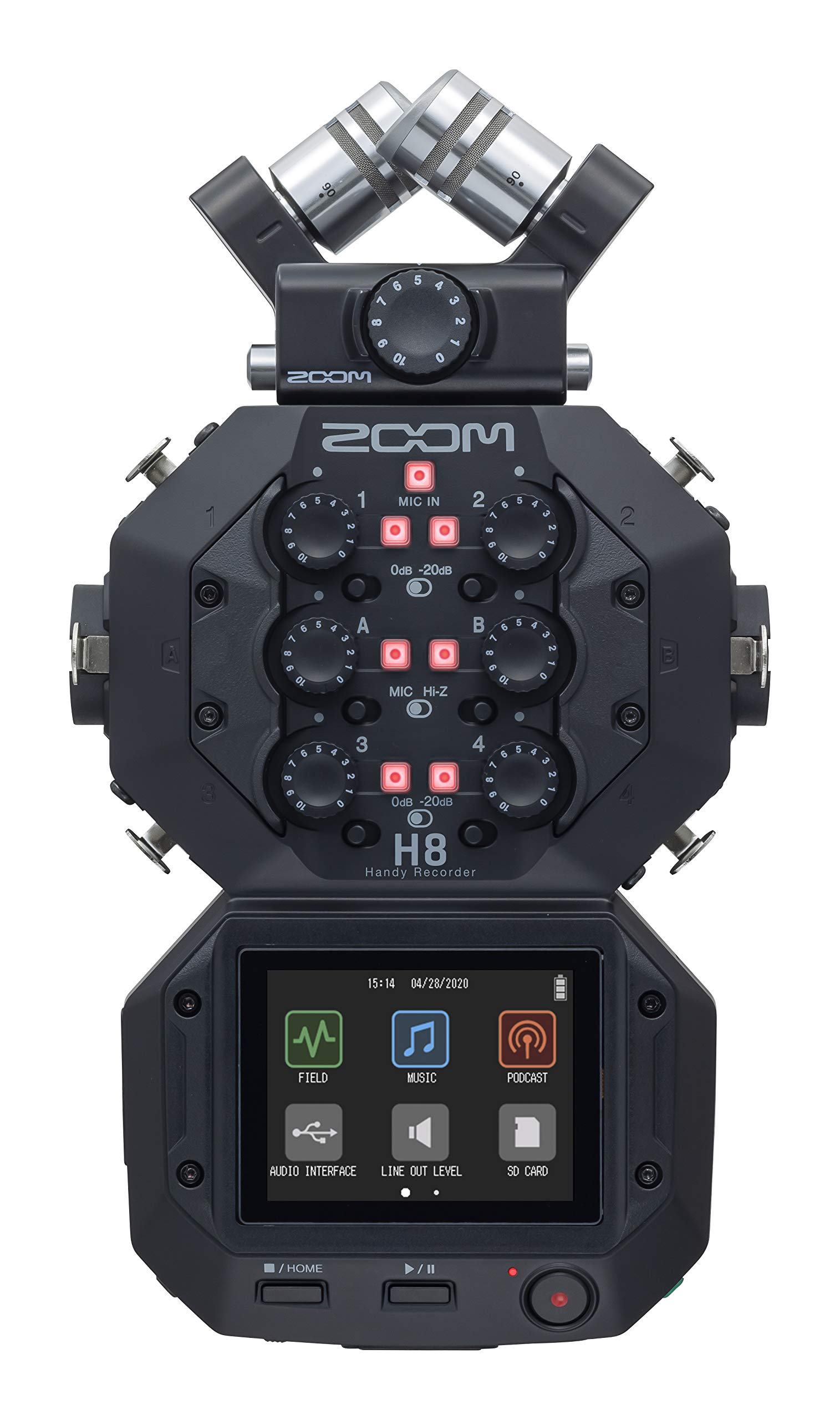 Zoom H8 12 Track Portable Recorder Stereo Microphone 6 Input Touch Screen Interface USB Audio Interface Drive for StereoMulti-Track Audio for
Zoom H8 12 Track Portable Recorder Stereo Microphone 6 Input Touch Screen Interface USB Audio Interface Drive for StereoMulti-Track Audio for