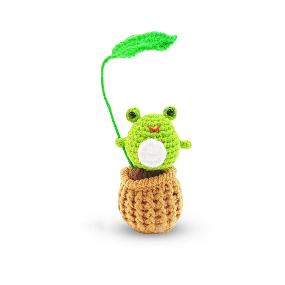 Creative Handmade Knitted Frog Chick Potted Plants Ornament Home Decoration Crochet Animal Potted Christams Party Room Decor
Creative Handmade Knitted Frog Chick Potted Plants Ornament Home Decoration Crochet Animal Potted Christams Party Room Decor