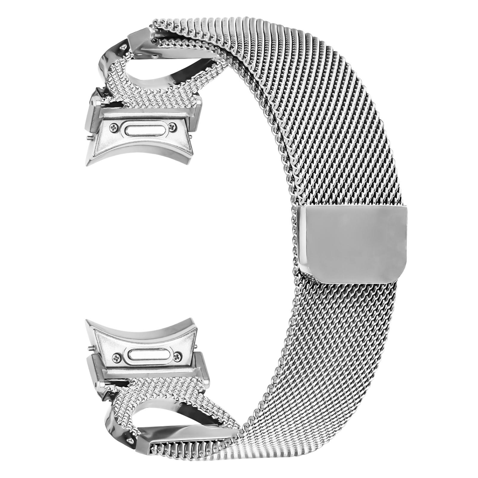 Watch Strap with Connector for Samsung Galaxy Watch 5/Watch4 40/42/44/45/46mm Milanese Silver Metal Watch Band Rhinestone Decor As shown A
Watch Strap with Connector for Samsung Galaxy Watch 5/Watch4 40/42/44/45/46mm Milanese Silver Metal Watch Band Rhinestone Decor As shown A