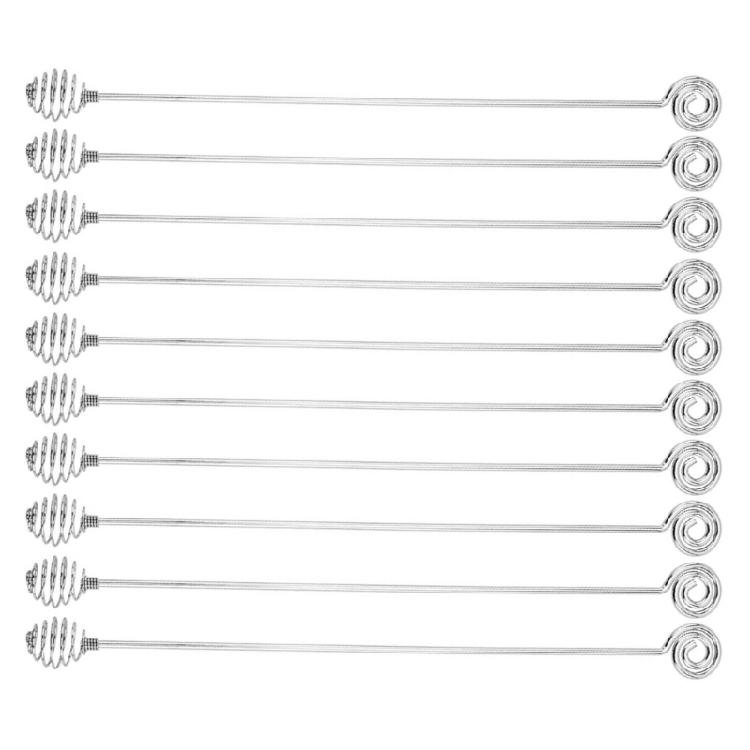 10Pcs Stainless Steel Stirring Spoon Long Handle Design Coffee Stirring Spoon Suitable for Kitchen and Bar
10Pcs Stainless Steel Stirring Spoon Long Handle Design Coffee Stirring Spoon Suitable for Kitchen and Bar