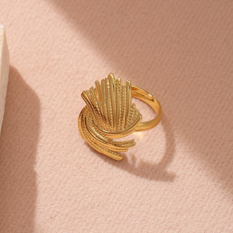 Golden Plated Abstract Feather Open Adjustable Ring for Women Modern Statement Jewelry Gift resizable золотий
Golden Plated Abstract Feather Open Adjustable Ring for Women Modern Statement Jewelry Gift resizable золотий