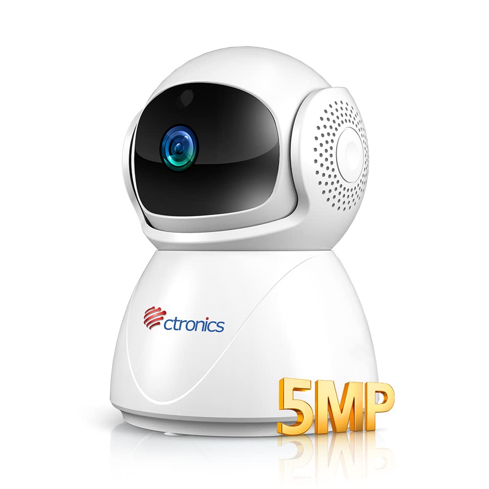 Ctronics 5MP Pet Camera with Auto Baby ONVIF and FTP Human Remote Family Smartphone Alarm Multiple Recording Compatible with and LAN Security Sticker
Ctronics 5MP Pet Camera with Auto Baby ONVIF and FTP Human Remote Family Smartphone Alarm Multiple Recording Compatible with and LAN Security Sticker