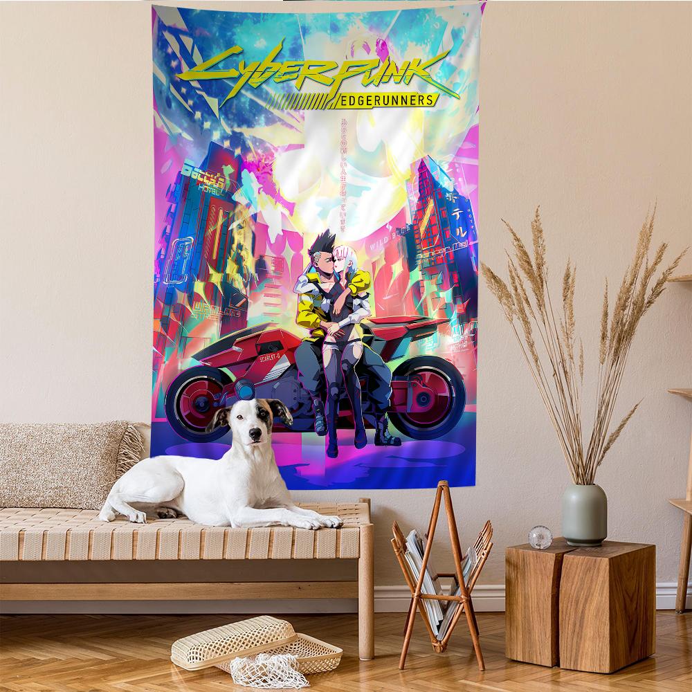 Anime CCyberpunk EEdgerunners Colorful Tapestry Wall Hanging Bohemian Wall Tapestries Mandala Wall Art Decor 74x94cm(29x37in)
Anime CCyberpunk EEdgerunners Colorful Tapestry Wall Hanging Bohemian Wall Tapestries Mandala Wall Art Decor 74x94cm(29x37in)