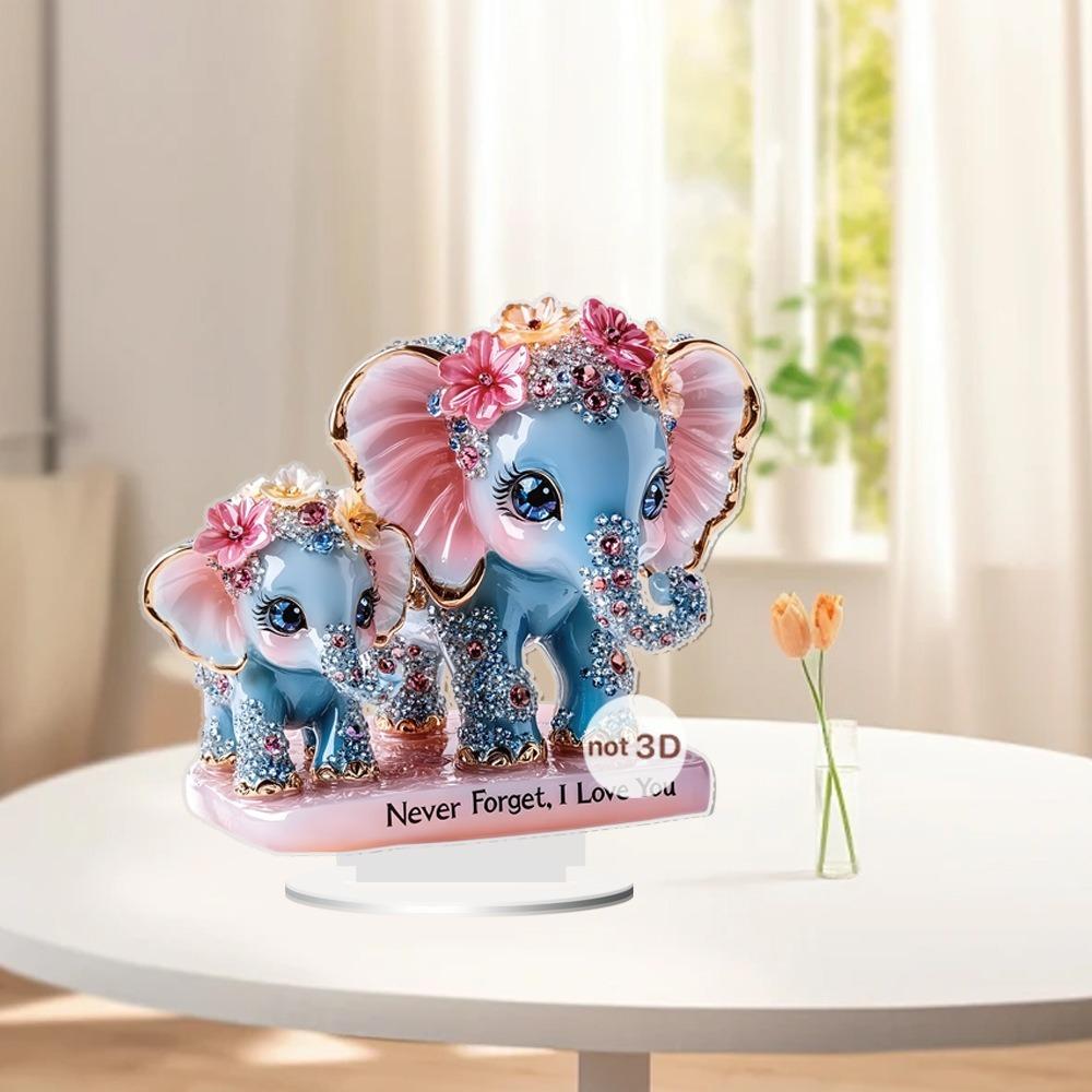 Waterproof Mom Baby Elephant Table Sign Acrylic Elephant Desktop Decoration Home Office Decor Style 1
Waterproof Mom Baby Elephant Table Sign Acrylic Elephant Desktop Decoration Home Office Decor Style 1