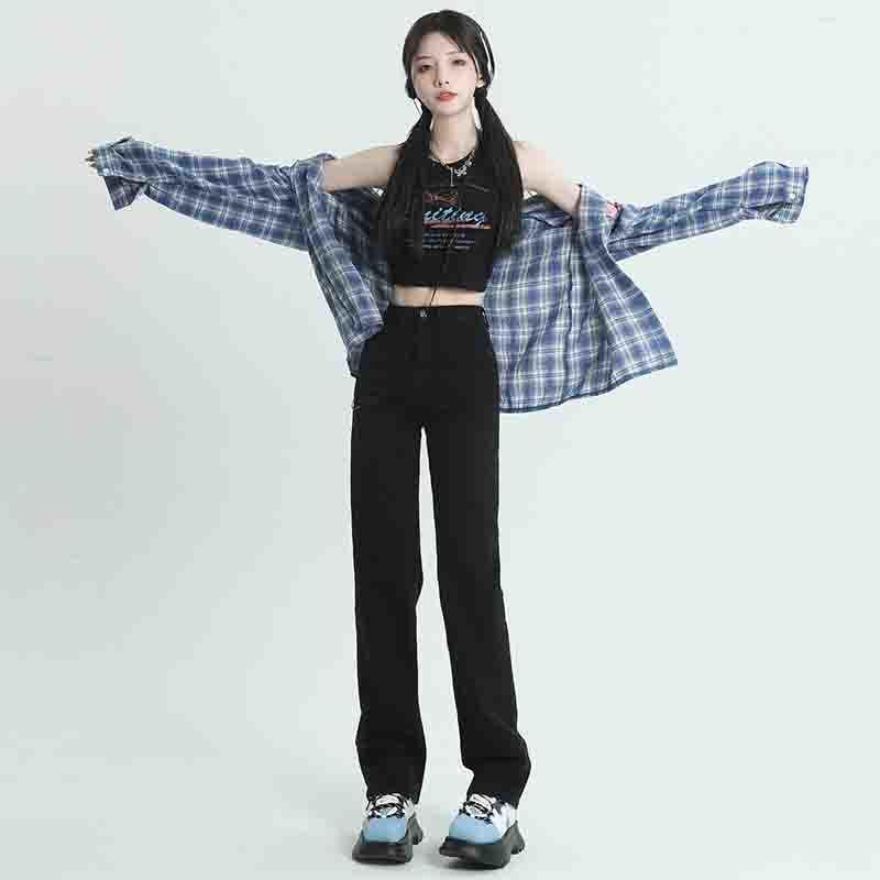 Elastic High-Waisted Black Straight-Leg Jeans for Women - Slimming Spring/Summer 2024 Collection XL
Elastic High-Waisted Black Straight-Leg Jeans for Women - Slimming Spring/Summer 2024 Collection XL