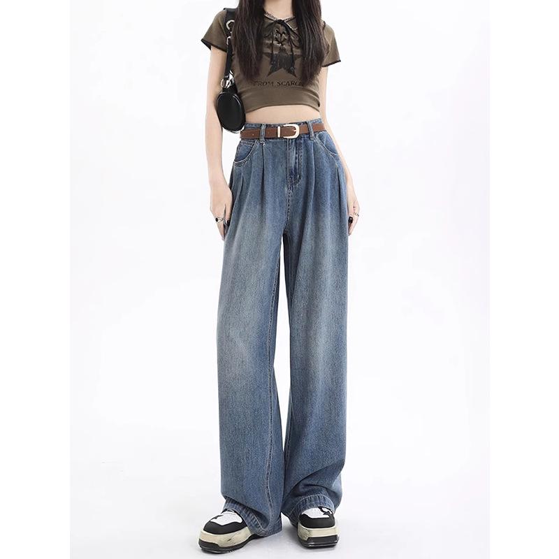 Women s High Waist Retro Blue Jeans - Autumn/Winter Slimming Loose Fit, Wide Leg, Perfect for Pear Body Shape. S
Women s High Waist Retro Blue Jeans - Autumn/Winter Slimming Loose Fit, Wide Leg, Perfect for Pear Body Shape. S
