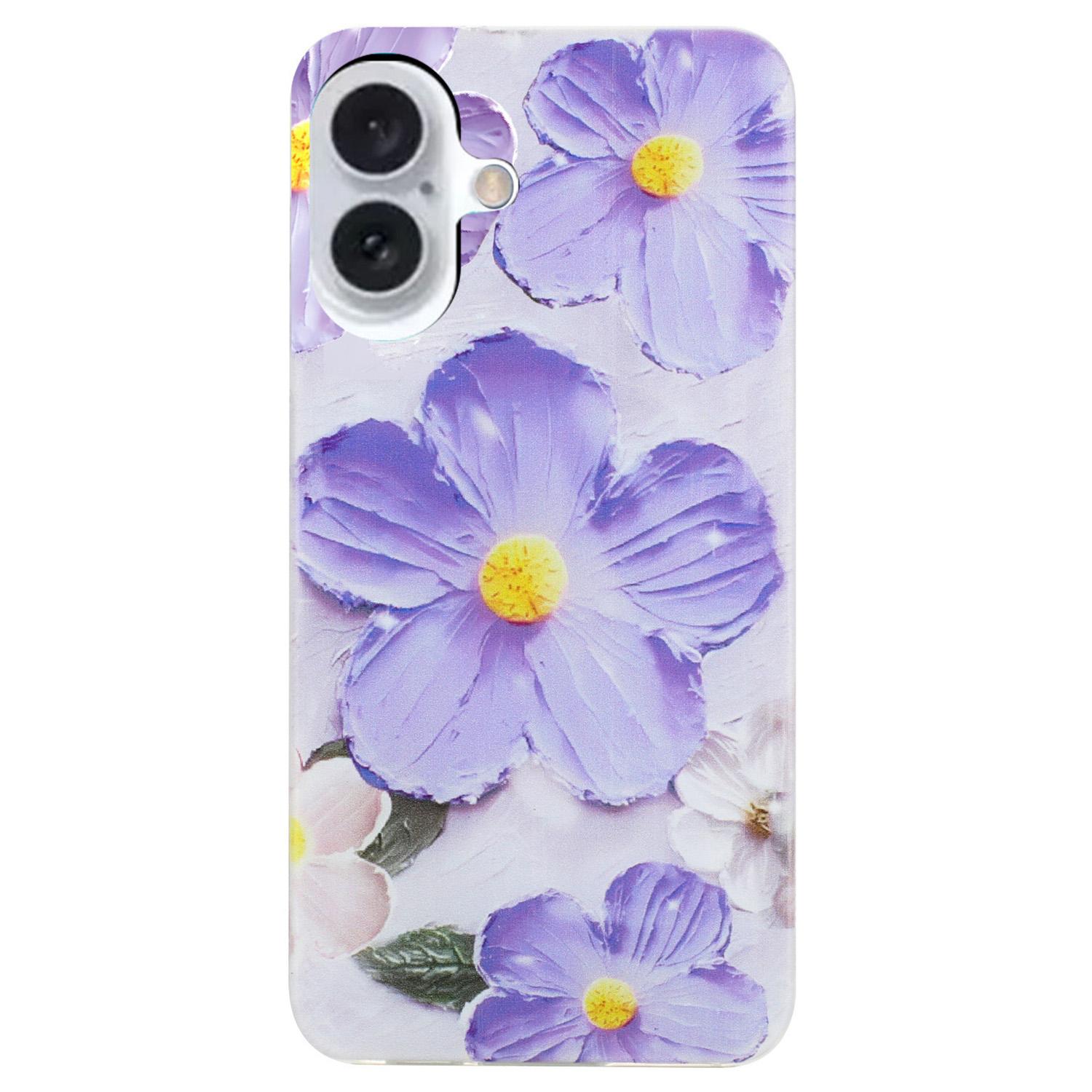 For iPhone 16 Plus Case Soft TPU Phone Back Cover Pattern Printing Purple Flower
For iPhone 16 Plus Case Soft TPU Phone Back Cover Pattern Printing Purple Flower