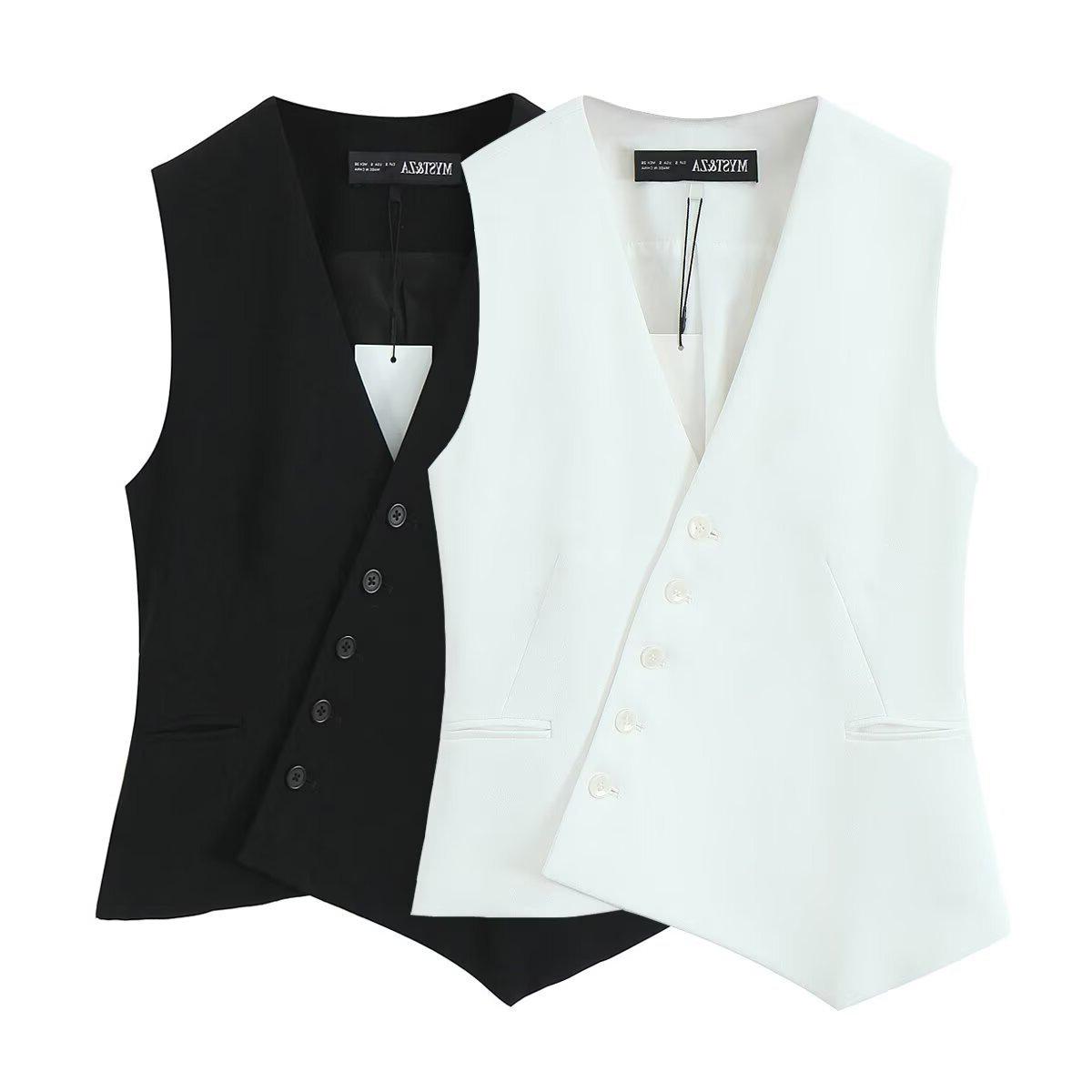 TAOP&ZA Women s Spring/Summer V-Neck Asymmetric Sleeveless Casual Vest Small білий
TAOP&ZA Women s Spring/Summer V-Neck Asymmetric Sleeveless Casual Vest Small білий