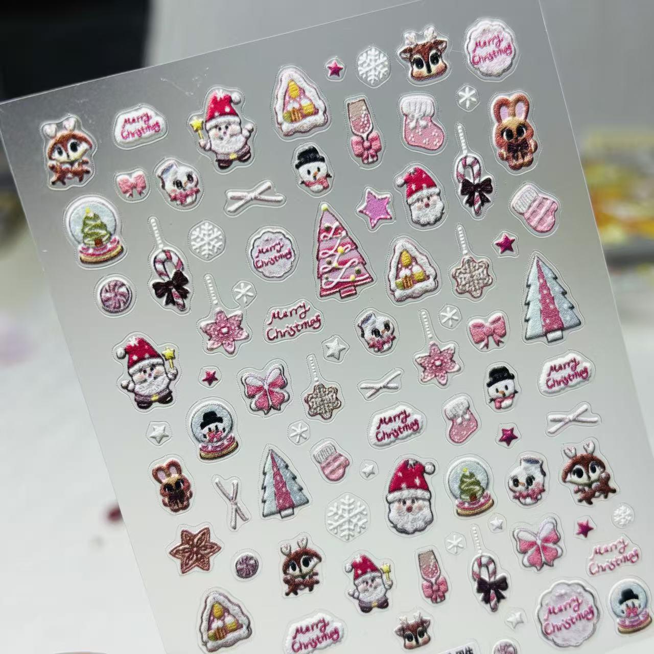 Jelly Pink Christmas Cookie Embossed Nail Art Stickers - DIY Holiday Decorations YF115 Jelly Pink Christmas Cookie
Jelly Pink Christmas Cookie Embossed Nail Art Stickers - DIY Holiday Decorations YF115 Jelly Pink Christmas Cookie