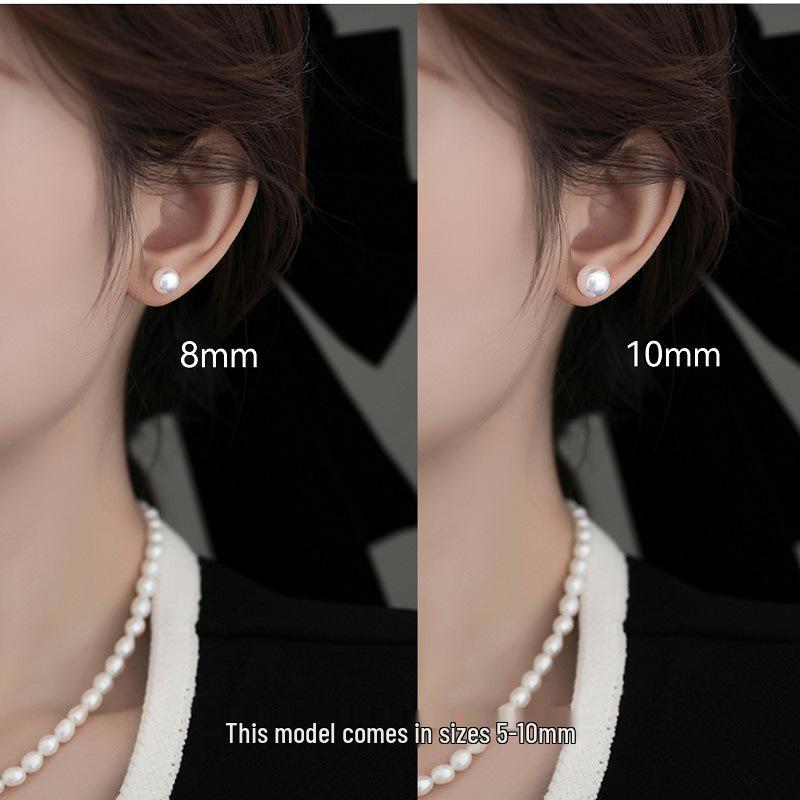 Natural Freshwater Pearl Stud Earrings: High-End 999 Sterling Silver Muffin Earrings 5mm 999 Silver
Natural Freshwater Pearl Stud Earrings: High-End 999 Sterling Silver Muffin Earrings 5mm 999 Silver