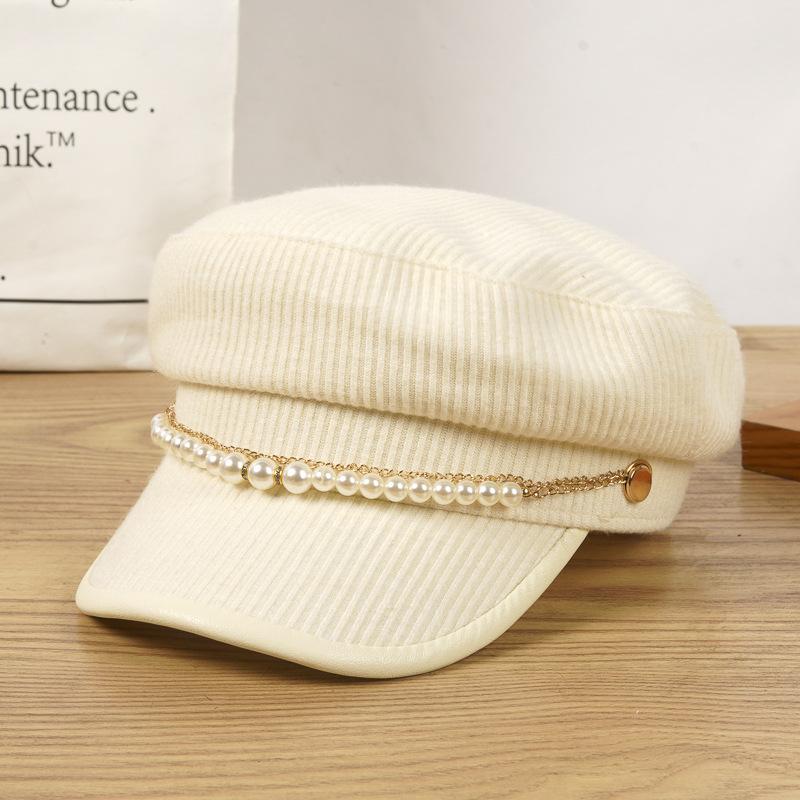 2021 Women s New Solid Color Navy Hat Pearl Chain Korean Edition Trendy Student Duck Tongue Beret one size fits all бежевий
2021 Women s New Solid Color Navy Hat Pearl Chain Korean Edition Trendy Student Duck Tongue Beret one size fits all бежевий