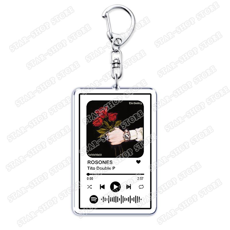 Hot Singer Tito Double P Songs Keychains for Women Accessories Bag DOS DÍAS EL LOKERON Music Keying Jewelry Fans Friend Gifts
Hot Singer Tito Double P Songs Keychains for Women Accessories Bag DOS DÍAS EL LOKERON Music Keying Jewelry Fans Friend Gifts