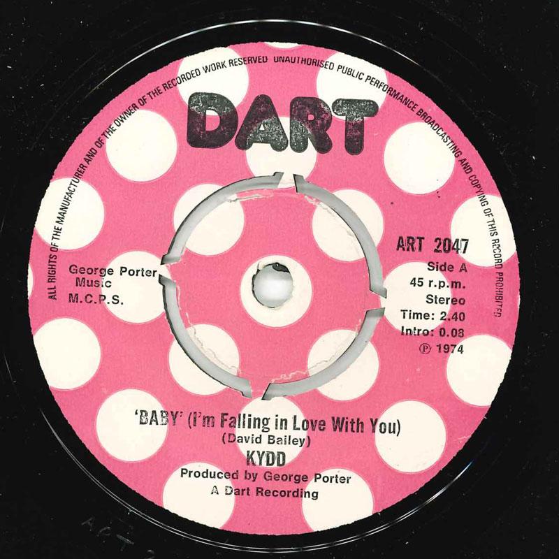 7inch Record KYDD - Baby (I m Falling In Love With You) ART2047 Dart 1974 UK Pop Used
7inch Record KYDD - Baby (I m Falling In Love With You) ART2047 Dart 1974 UK Pop Used
