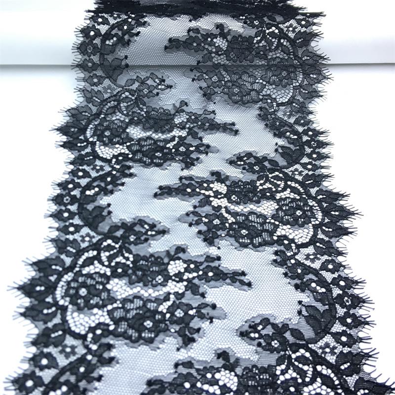 3m x 19.5cm Black French Chantilly Lace, Non-stretch Eyelash Lace Fabric for Sewing, Bra, Underwear, Lingerie, Dress, Garment, Crafting 3 meters x 19.5 cm чорний
3m x 19.5cm Black French Chantilly Lace, Non-stretch Eyelash Lace Fabric for Sewing, Bra, Underwear, Lingerie, Dress, Garment, Crafting 3 meters x 19.5 cm чорний