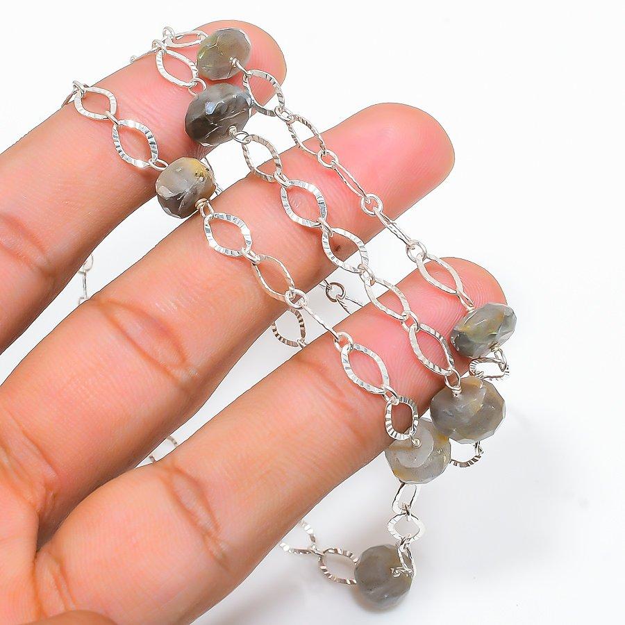 Prehnite Gemstone Handmade 925 Solid Sterling Silver Jewelry Necklace 18 GK-1858
Prehnite Gemstone Handmade 925 Solid Sterling Silver Jewelry Necklace 18 GK-1858