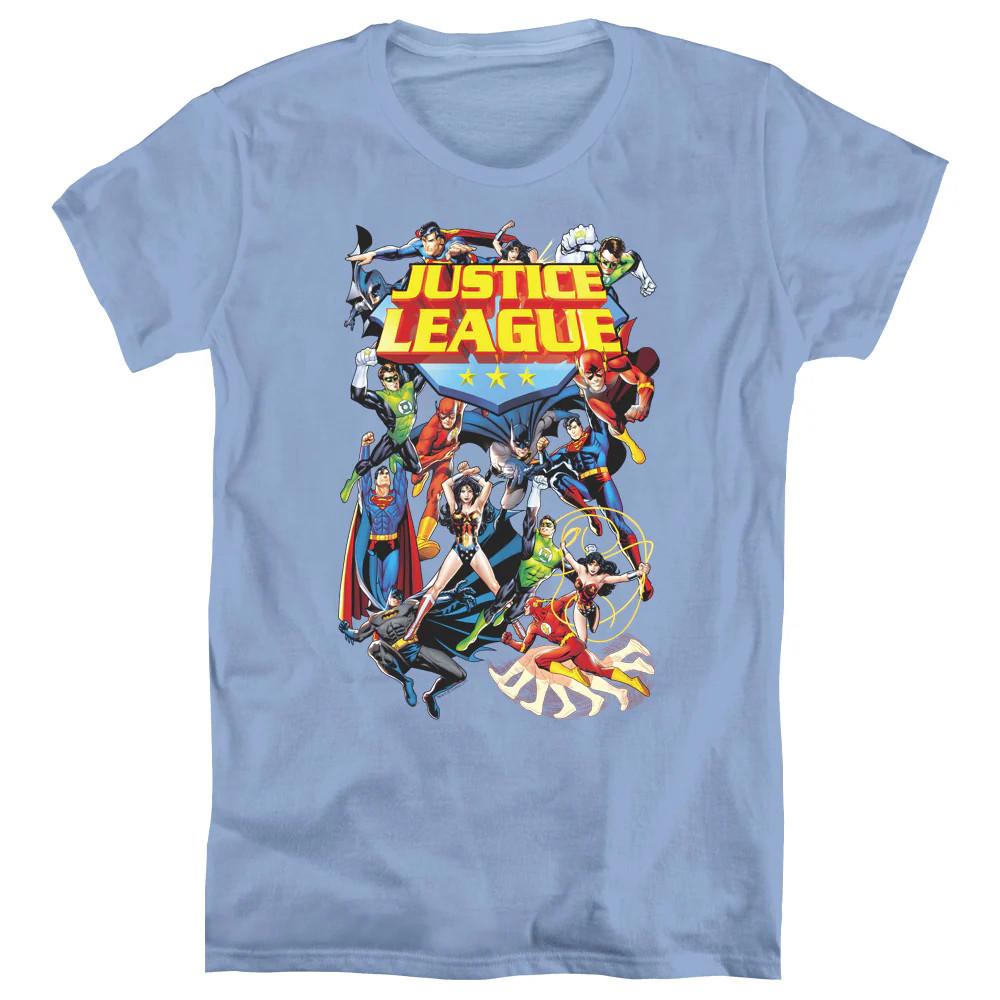 Justice League League a Plenty Womens T Shirt Carolina Blue XL
Justice League League a Plenty Womens T Shirt Carolina Blue XL